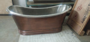 Baignoire en cuivre Antique Élégant Top Baignoire de luxe solide Usage domestique Baignoire en cuivre à Offre Spéciale à bas prix - Product Image 4