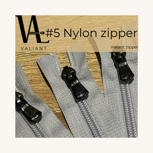 Fermeture éclair en Nylon, 30 pièces, bout classique #5 - Product Image 2