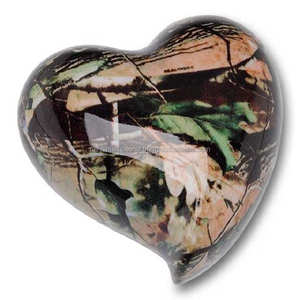 Mini urna funeraria de recuerdo en forma de corazón de estilo europeo, soporte de Metal en Color negro, logotipo personalizable para Memorial de cenizas para adultos - Product Image 2