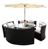 Ensemble de chaises et tables en rotin, mobilier de jardin d'extérieur, Restaurant, hôtel Bali, livraison gratuite