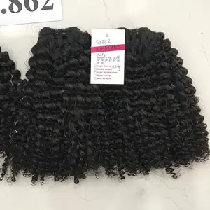 Molto facile da acquistare e consegna! Capelli grezzi sani di estensione dei capelli ricci crespi fatti nel prezzo all'ingrosso della fabbrica del Vietnam