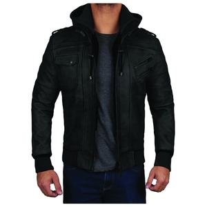 Chaquetas de cuero para hombre Otoño Invierno Moda Slim Fit Faux Leather Motocicleta Vintage Hombres Chaquetas Abrigos - Product Image 1