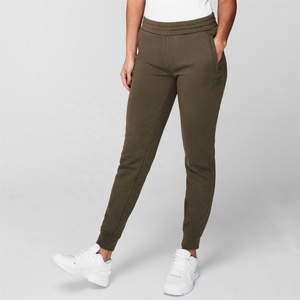 Custom Ladies Sportswear Women's Casual <b>Elastic</b> Waist Canvas Mid Rise Joggers 100% Cotton Quick Dry & Breathable - Product Image 4