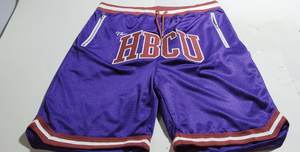 Ropa de calle 2024, pantalones cortos Vintage para hombres y mujeres, pantalones cortos de baloncesto de malla doble lisos Retro con bordado personalizado Unisex - Product Image 6