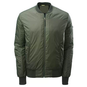 En gros Personnalisé Hommes D'hiver Bomber Casual Coupe-Vent 100% polyester Vers Le Bas Bomber Vestes - Product Image 1