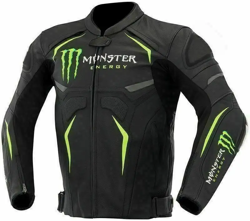 Safety Stitched Custom made Men's Leather Motorbike Racing Jacket with Protection features and Racing functions (MJ-20235)