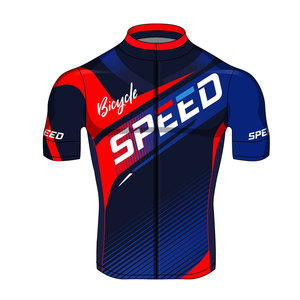 Maillots de cyclisme personnalisés pour hommes 100% polyester Séchage rapide Léger Coupe-vent Manches courtes Chemises de vélo Réversibles pour usage professionnel - Product Image 1