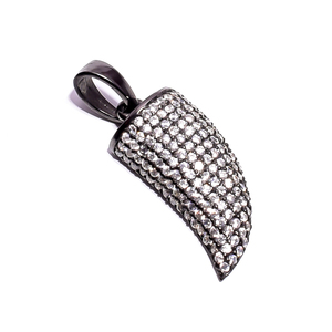 Colgante de espada de Plata de Ley 925, piedra preciosa de nacimiento con corte de circón cúbico, joyería fina Micro pavé, colgantes de abalorios personalizables - Product Image 3