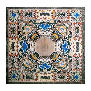 Handmade <b>Black</b> Marble Decorative Antique Design Table Top - Product Image 1