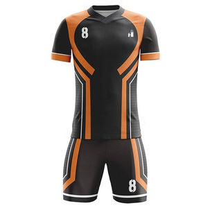 Uniforme de Fútbol Personalizado con Logotipo OEM para Hombre, Transpirable, Manga Corta, 100% Algodón - Product Image 2