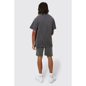 Conjuntos de Verano de Color Personalizado, Tallas Grandes, Camisetas 1T, Pantalones Cortos Cómodos hasta la Rodilla, Diseño Ligero y Resistente al Viento 2 en 1, Hecho en Sialkot - Product Image 2