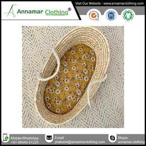 Indian Manufacturer of Premium Super Soft 100% Organic Cotton <b>Bassinet</b> <b>Sheets</b> - Product Image 2