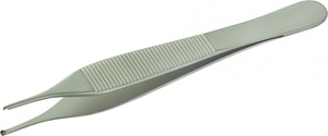 Pinzas Adson con Punta Serrada de 12 cm, Acero Inoxidable, Pinzas Quirúrgicas Dentales Manuales, Certificación CE ISO - Product Image 3