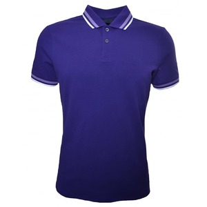 เสื้อยืดโปโลผ้าฝ้ายสำหรับผู้ชายพิมพ์โลโก้ตามสั่งความยาวสั้นออกแบบกระบวนการพิมพ์สกรีน - Product Image 1