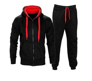 Couleur contrastée OEM Design personnalisé Sportswear Activewear Survêtements Coton Polaire Deux pièces Ensembles Hoodies et Joggers Pantalons de survêtement - Product Image 5