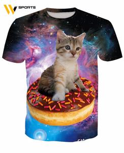 เสื้อยืดผู้ชายพิมพ์ลายได้ตามต้องการดีไซน์แฟชั่นใหม่3D ผ้าโพลีเอสเตอร์ระบายอากาศได้ดีขนาดใหญ่พิเศษ - Product Image 2