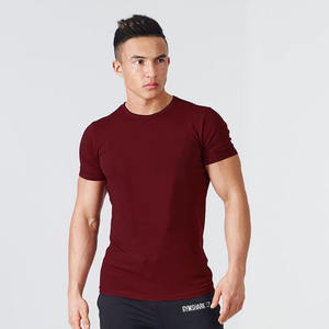 T-shirt ajusté à peau bleue Royal pour homme, vêtement de sport, respirant, grande taille, 96% coton 4% Polyester - Product Image 2