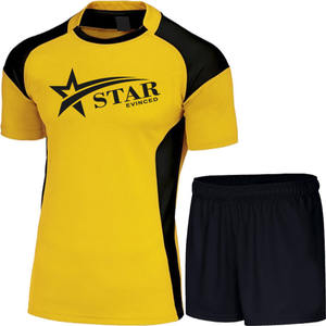 Venta caliente de alta calidad personalizado Rugby Jersey transpirable al por mayor camisas personalizadas uniformes bordados rojo sublimación diseño impreso - Product Image 6