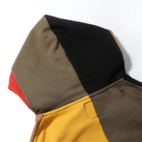 Sudadera con Capucha Ligera y Ecológica de Algodón 100% para Hombre y Mujer, Tallas Grandes, Estilo Casual Urbano, Diseño Color Block
