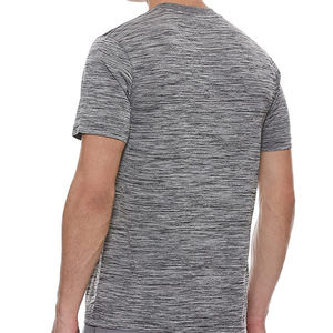 Camisetas de hombre de manga corta de algodón casual de verano ropa de gimnasio transpirable de calidad superior color gris último diseño precio al por mayor camisetas de hombre - Product Image 2