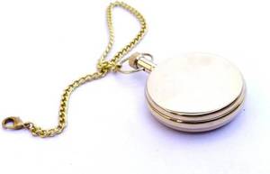 Antique Indian Look Gandhi <b>Watch</b> Pocket <b>Watch</b> With Long Chain Brass Pocket <b>Watch</b> Beautiful Mini Pocket <b>Compass</b> Gift - Product Image 5