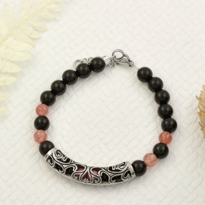 Pulsera de cuentas de corazón de aniversario de moda para mujer - Product Image 4