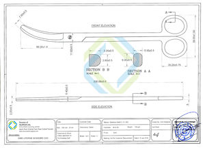 Ciseaux utérins Sims pour la salle d'opération Ciseaux utérins Sims de haute qualité Ciseaux chirurgicaux de gynécologie en acier inoxydable - Product Image 5
