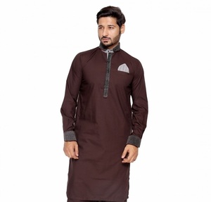 Meilleure Qualité Coton Hommes Islamiques Robe homme Saoudien Conception Longue Thobe Vêtements Hommes Musulmans Thobe/Tenue - Product Image 2