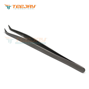 Pinzas para Extensión de Pestañas TEEJAY de Primera Calidad, Plateadas y Pulimentadas, con Punta Fina, Resistentes al Óxido, Color Personalizado - Product Image 5