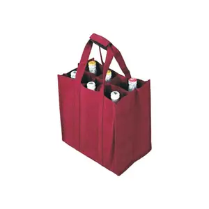 Prezzo economico stampato 1 2 4 6 bottiglie sacchetto di vino non tessuto eco friendly riciclare 4 bottiglie 6 bottiglie sacchetto di vino non tessuto