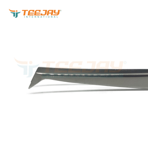 แหนบต่อขนตา TEEJAY รุ่นใหม่ ขนาด 14 ซม. สีเงินขัดเงา สแตนเลสสตีล ปลายเรียวเล็กพิเศษ สำหรับต่อขนตาแบบวอลลุ่ม - Product Image 5