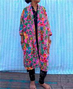 Fabricant et grossiste de kimonos pour femmes, peignoir en coton, robe de plage, robe Kantha faite à la main, peignoir 100% coton - Product Image 5