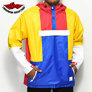 Wholesale Printed Hooded Stand Slim Fit <b>Men's</b> Windbreaker <b>Jackets</b> Custom Made Polyester Lightweight <b>Waterproof</b> Eco-Friendly - Product Image 2