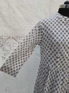 ชุดเดรสผ้าคอตตอนแขนกุดสำหรับผู้หญิงชุดเดรสผ้าฝ้ายพิมพ์ลายดีไซน์มีกระเป๋า - Product Image 3