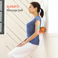 Mini rouleau de massage électrique vibrant pour le cou, les pieds, le visage, en silicone, avec picots, pour le yoga, ensemble de massage froid