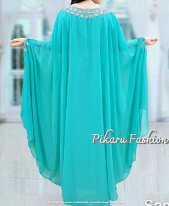 2024 Luxuryงานแต่งงานเสื้อผ้าลูกปัดเย็บปักถักร้อยAbaya PLUSขนาดคําชุดอิสลามสุภาพสตรีHeavyชุดเพื่อนเจ้าสาว - Product Image 4