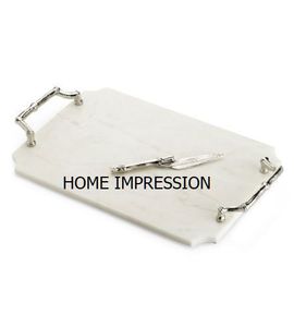 Bandeja de mármol de lujo con cuentas de hojas doradas, bandeja de mármol con cuentas doradas para hoteles y restaurantes - Product Image 6