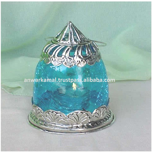 Candelabro colgante de latón y cristal para interiores y exteriores, decoración para el hogar, mesa de boda, portavelas para jardín - Product Image 5