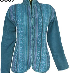 Men's Boho Hippie Stonewash Jacket 2021 Long Manufacturer Wholesaler Exporter Patchwork Cotton Filling Hoodie Coats - Product Image 1