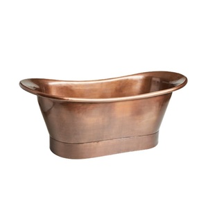 Baignoire indienne élégante peu coûteuse en métal argenté meilleure baignoire autoportante Offre Spéciale meilleure baignoire en métal - Product Image 5