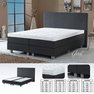 Muebles turcos modernos Base de cama otomana almacenamiento mesa auxiliar tocador colchón cama cabecero bolsillo colchón de muelles para dormitorio - Product Image 6