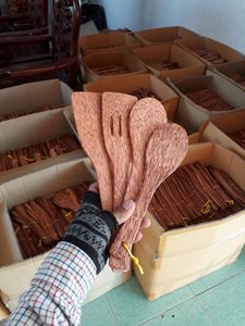 ช้อนส้อมและสลัดมะพร้าวธรรมชาติ,ที่คีบมะพร้าวไม้และที่ตักมะพร้าว - Product Image 5