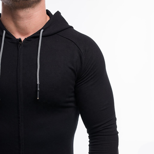 Sudadera con capucha para hombre, de alta calidad, con cremallera completa, logotipo personalizado, algodón, bordado pesado - Product Image 5