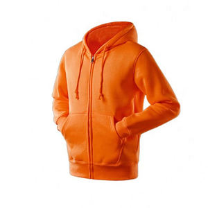 Low price customized logo best selling manufacturer custom design zipper 100%cotton fleece winter wear <b>orange</b> color <b>man</b> <b>hoodies</b> - Product Image 2