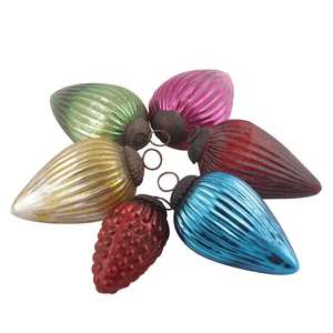 Handmade Premium Multicolor Glass Mix Shape Xmas Decorations Ornaments GSET-490 - Product Image 1