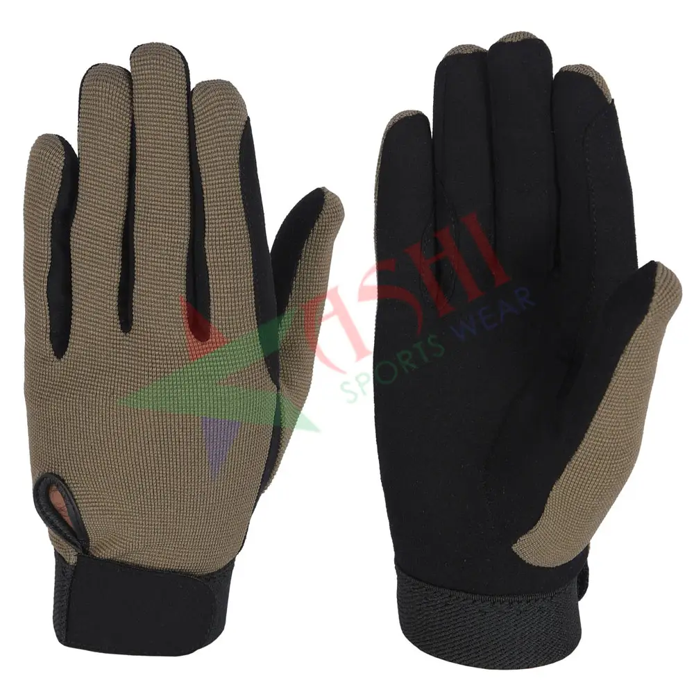 Guanti da equitazione in pelle e micro tessuto guanti sportivi di sicurezza personalizzati di alta qualità guanti da equitazione OEM