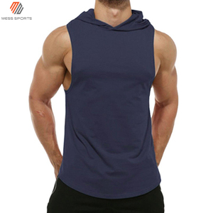 Nueva Camiseta Deportiva con Capucha para Hombre MESS SPORTS 2024, Ecológica, Transpirable, para Fisicoculturismo, Material de Poliéster/Algodón, Color Sólido - Product Image 6