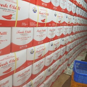 Chiles Rojos Orgánicos Congelados sin Tallo, Frescos, 24 Bolsas de 150 Gramos por Caja, Envasados al Vacío, Sabor Picante, Directo de la Agricultura de Vietnam - Product Image 5