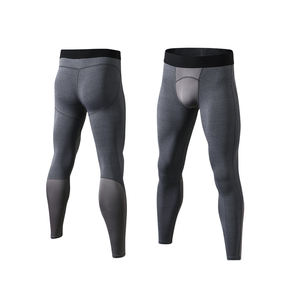 กางเกงรัดรูปผ้าสแปนเด็กซ์แห้งเร็วสำหรับผู้ชายกางเกงรัดรูปสีฟ้าสำหรับเล่นฟิตเนสวิ่งออกกำลังกายในยิม - Product Image 3