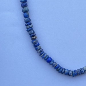 6mm 8mm 10mm naturel bleu Lapis Lazuli pierre lisse Rondelle pierres précieuses perles brin chaîne Semi précieux prix d'usine en gros - Product Image 4